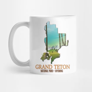 Grand Teton travel poster Mug